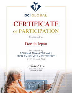 Despre Mine - Dorela Iepan 19 ADV L1_Certificate DCIG_Dorela Iepan Certificat de Participare