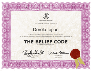 Despre Mine - Dorela Iepan 14 belief code certification